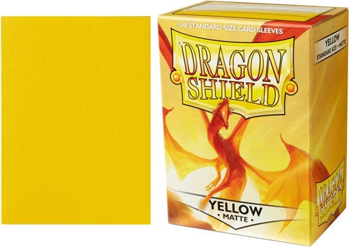 Dragon Shield Matte Yellow Standard Sleeves | Grognard Games