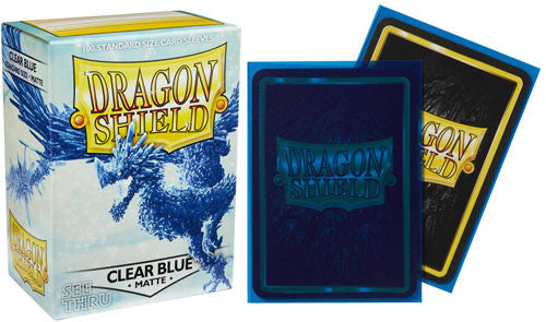 Dragon Shields Matte Clear Blue | Grognard Games