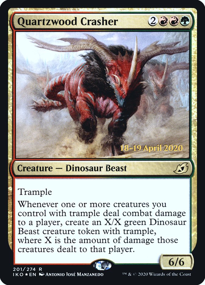 Quartzwood Crasher  [Ikoria: Lair of Behemoths Prerelease Promos] | Grognard Games