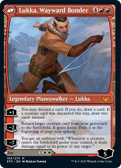 Mila, Crafty Companion // Lukka, Wayward Bonder [Strixhaven: School of Mages Prerelease Promos] | Grognard Games