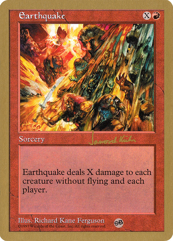 Earthquake (Janosch Kuhn) (SB) [World Championship Decks 1997] | Grognard Games