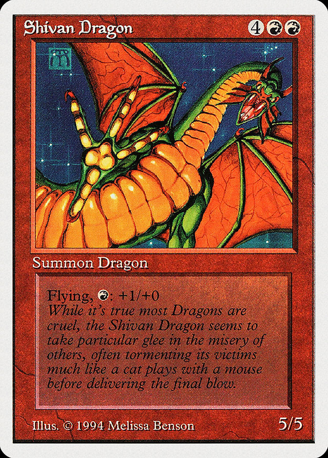 Shivan Dragon [Summer Magic / Edgar] | Grognard Games