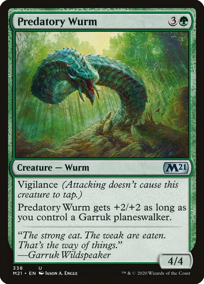 Predatory Wurm [Core Set 2021] | Grognard Games