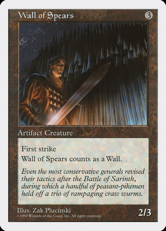 Wall of Spears [Fifth Edition] | Grognard Games