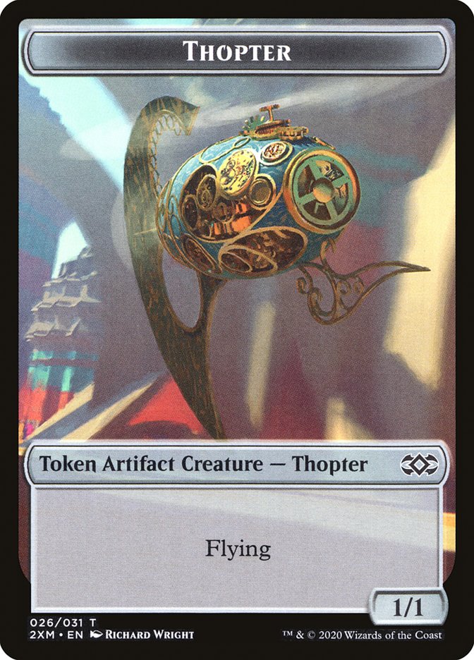 Myr (024) // Thopter (026) Double-sided Token [Double Masters Tokens] | Grognard Games