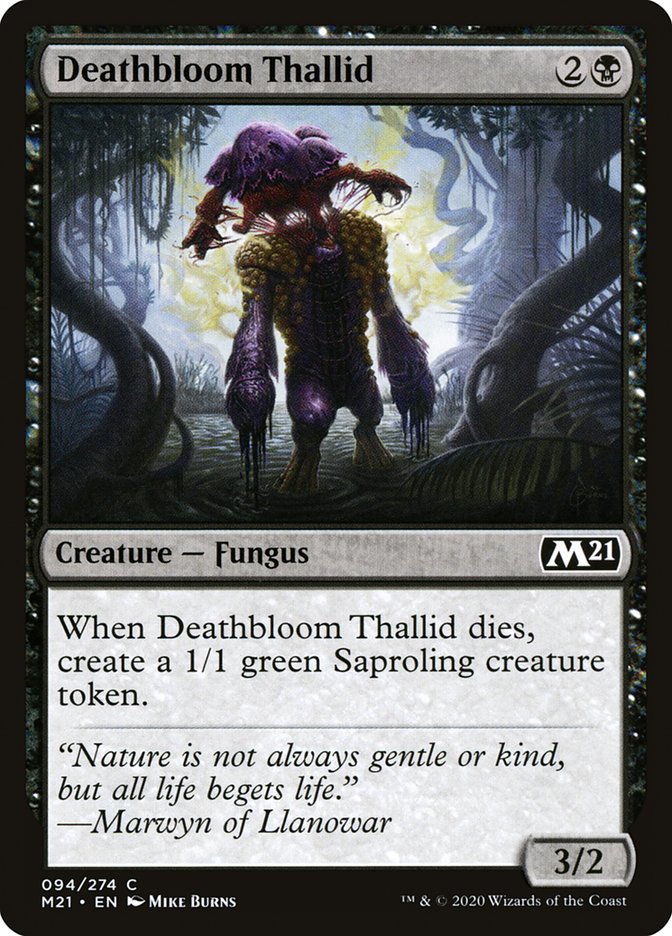 Deathbloom Thallid [Core Set 2021] | Grognard Games