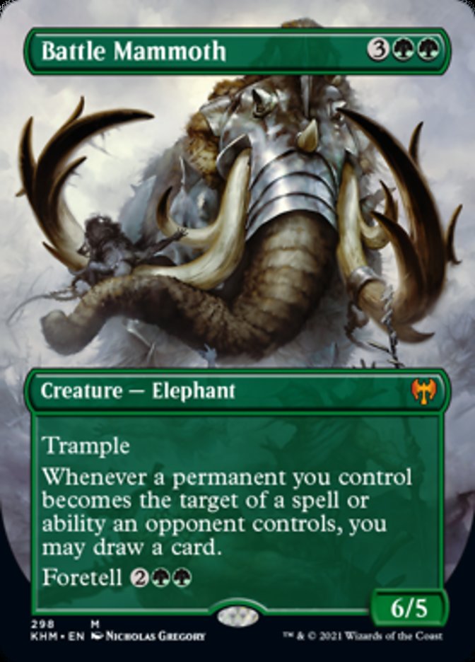 Battle Mammoth (Borderless Alternate Art) [Kaldheim] | Grognard Games