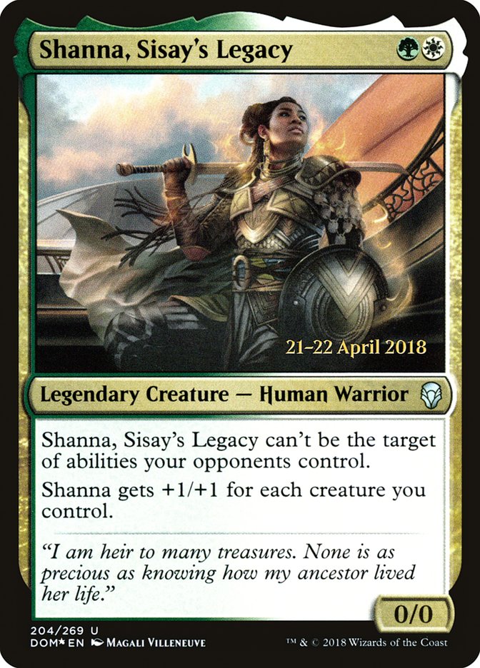 Shanna, Sisay's Legacy  [Dominaria Prerelease Promos] | Grognard Games