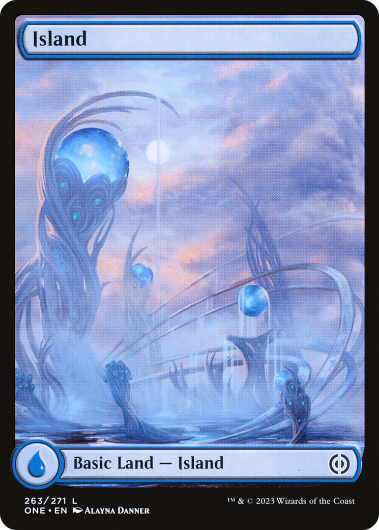 Island (263) (Full-Art) [Phyrexia: All Will Be One] | Grognard Games