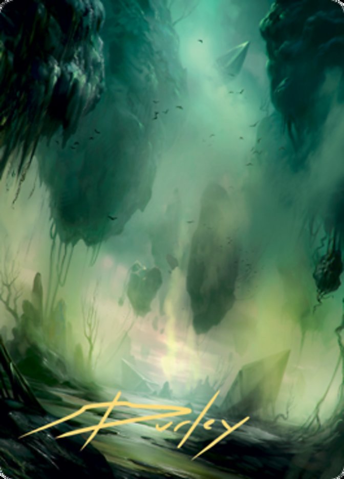 Swamp 1 Art Card (Gold-Stamped Signature) [Zendikar Rising Art Series] | Grognard Games