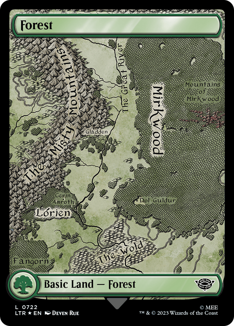 Forest (0722) (Surge Foil) [The Lord of the Rings: Tales of Middle-Earth] | Grognard Games