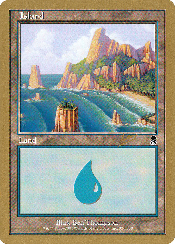 Island (rl336a) (Raphael Levy) [World Championship Decks 2002] | Grognard Games