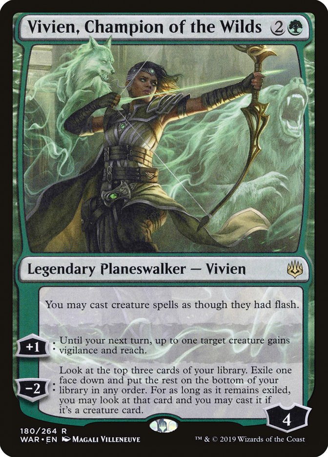 Vivien, Champion of the Wilds [War of the Spark] | Grognard Games