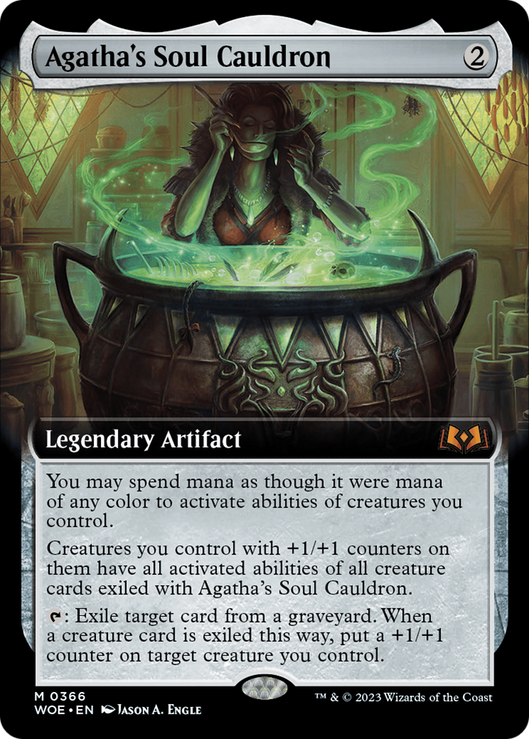 Agatha's Soul Cauldron (Extended Art) [Wilds of Eldraine] | Grognard Games