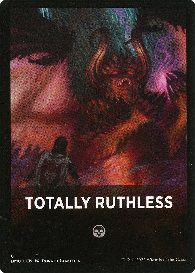 Totally Ruthless Theme Card [Dominaria United Tokens] | Grognard Games