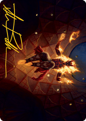 Yusri, Fortune's Flame Art Card (Gold-Stamped Signature) [Modern Horizons 2 Art Series] | Grognard Games