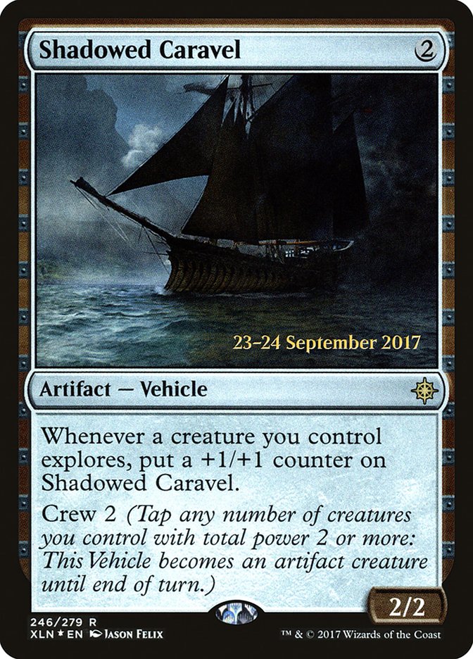 Shadowed Caravel  [Ixalan Prerelease Promos] | Grognard Games