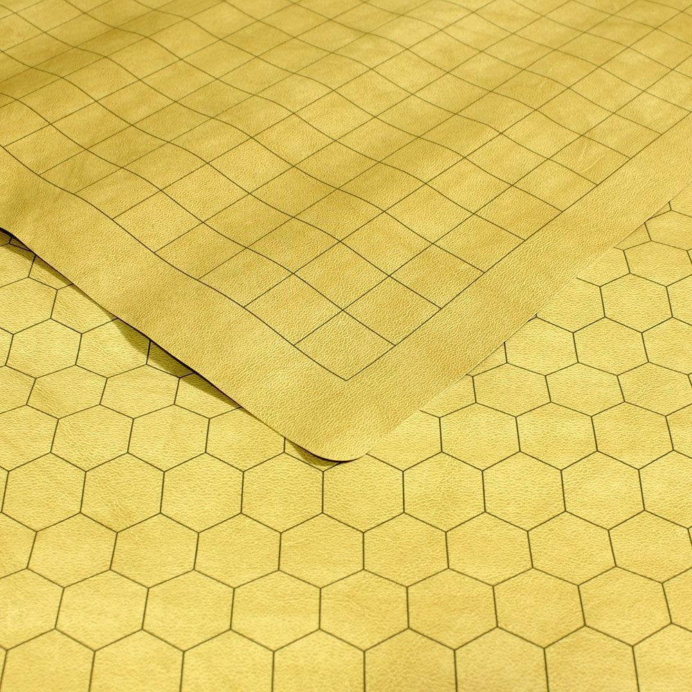 CHX98246F Reversable Megamat 1" Squares and Hexes Mondomat | Grognard Games