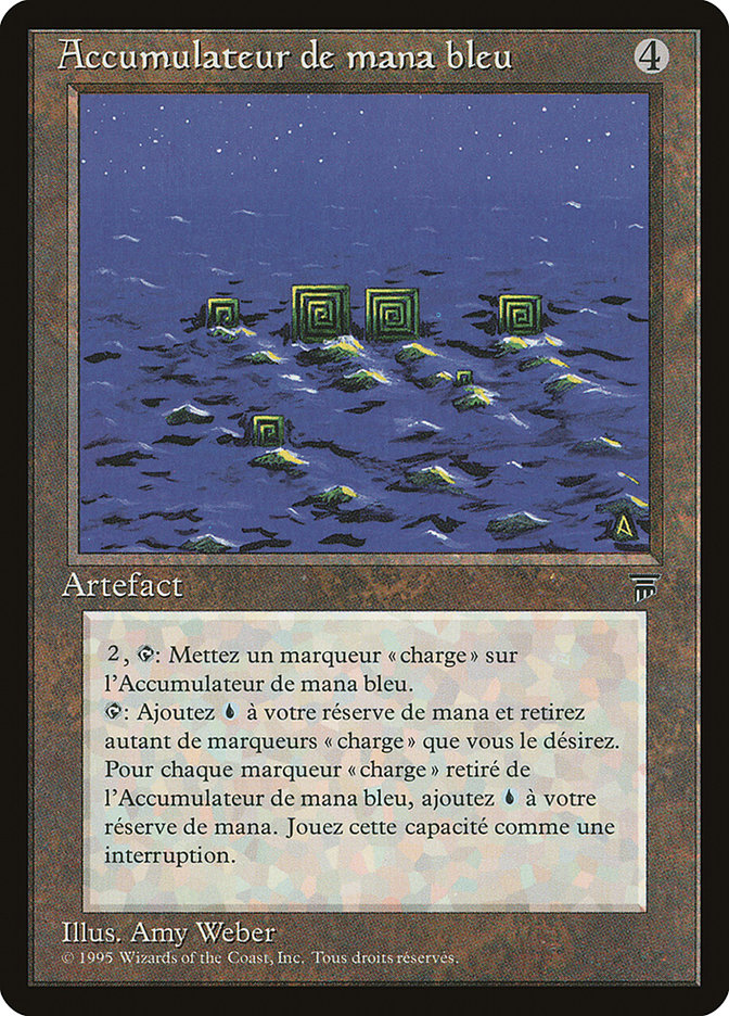 Blue Mana Battery (French) - "Accumulateur de mana bleu" [Renaissance] | Grognard Games