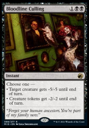 Bloodline Culling (Promo Pack) [Innistrad: Midnight Hunt Promos] | Grognard Games