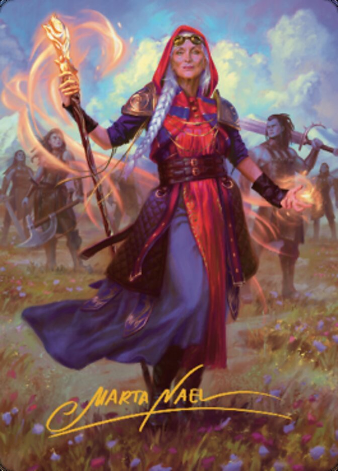 Jaya, Fiery Negotiator Art Card 1 (Gold-Stamped Signature) [Dominaria United Art Series] | Grognard Games