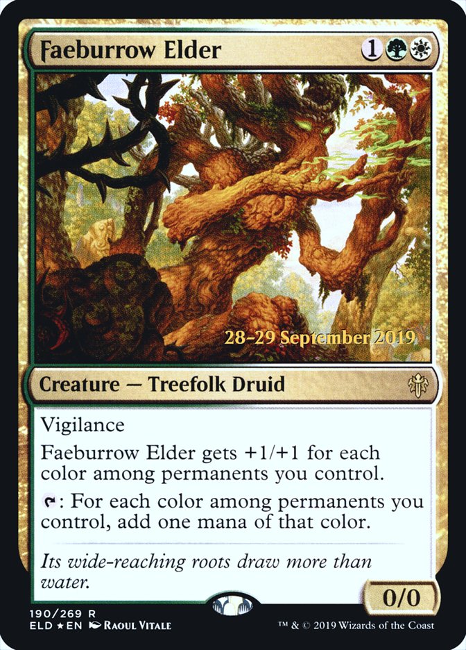 Faeburrow Elder  [Throne of Eldraine Prerelease Promos] | Grognard Games