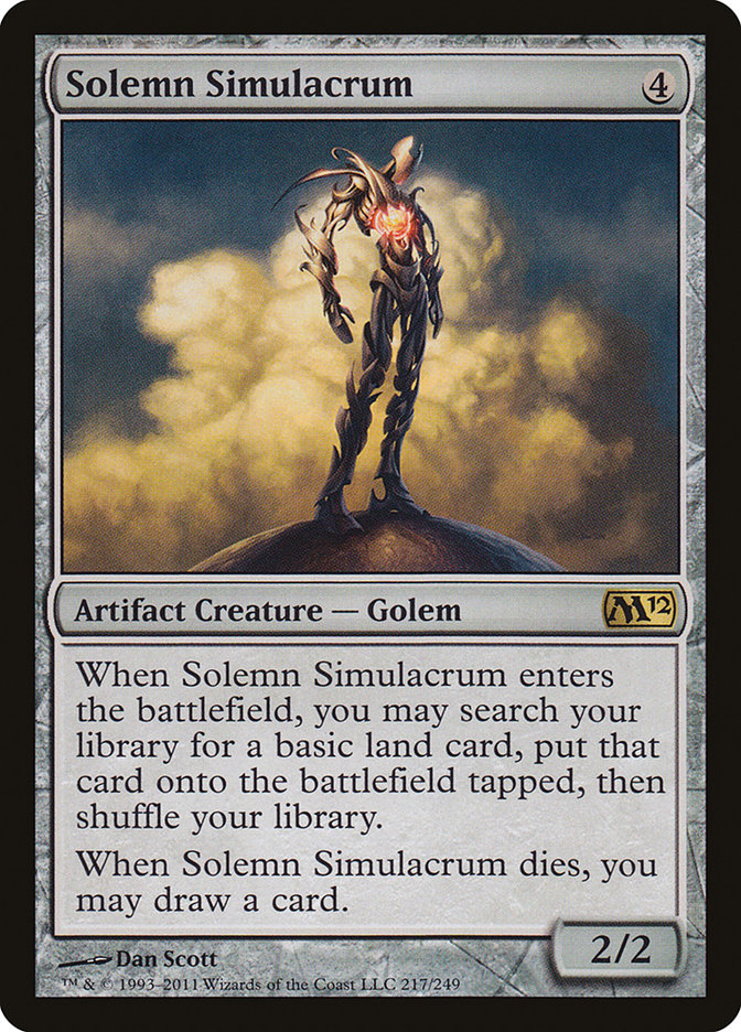 Solemn Simulacrum [Magic 2012] | Grognard Games