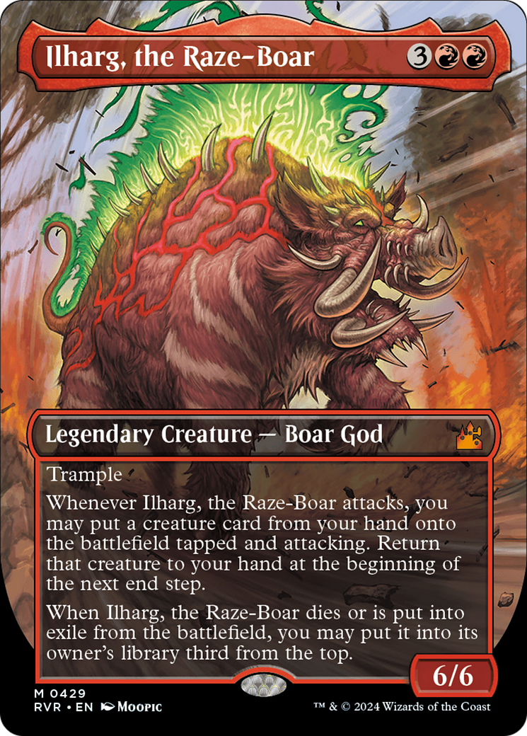 Ilharg, the Raze-Boar (Anime Borderless) [Ravnica Remastered] | Grognard Games