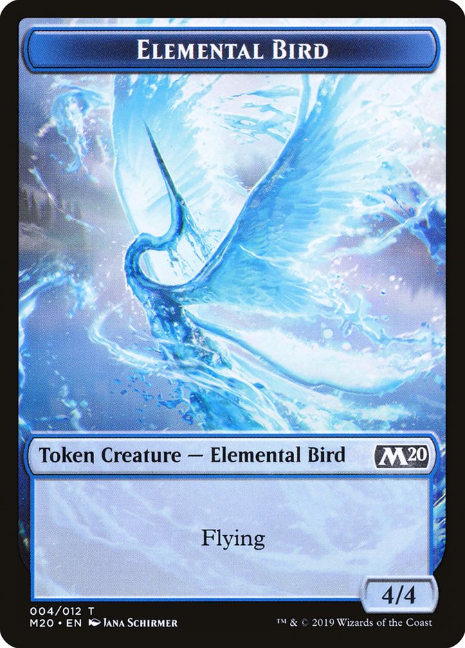 Elemental Bird [Core Set 2020 Tokens] | Grognard Games