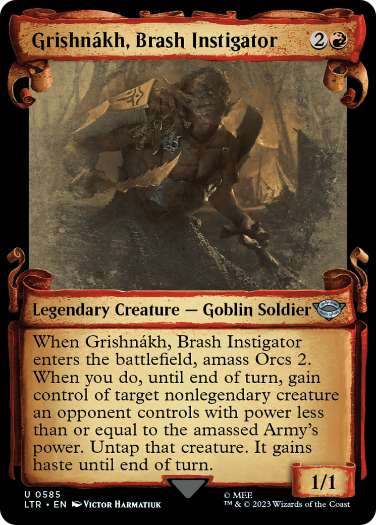 Grishnakh, Brash Instigator [The Lord of the Rings: Tales of Middle-Earth Showcase Scrolls] | Grognard Games