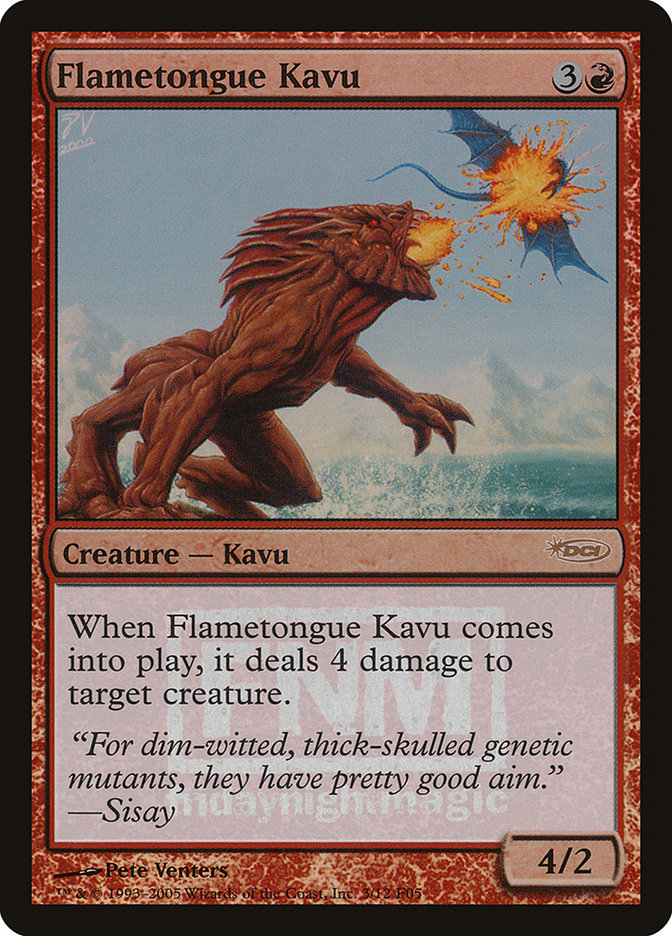 Flametongue Kavu [Friday Night Magic 2005] | Grognard Games
