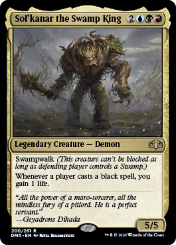 Sol'kanar the Swamp King [Dominaria Remastered] | Grognard Games