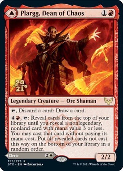 Plargg, Dean of Chaos // Augusta, Dean of Order [Strixhaven: School of Mages Prerelease Promos] | Grognard Games