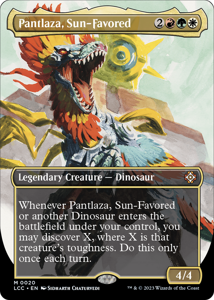 Pantlaza, Sun-Favored (Borderless) [The Lost Caverns of Ixalan Commander] | Grognard Games