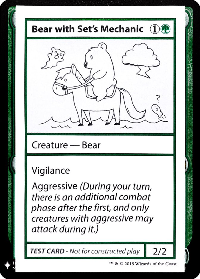 Bear with Set's Mechanic [Mystery Booster Playtest Cards] | Grognard Games