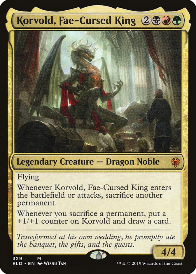 Korvold, Fae-Cursed King [Throne of Eldraine] | Grognard Games