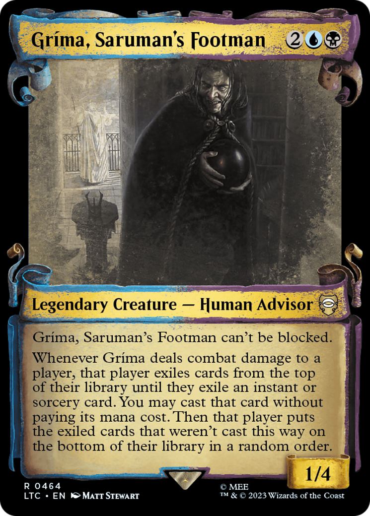 Grima, Saruman's Footman [The Lord of the Rings: Tales of Middle-Earth Commander Showcase Scrolls] | Grognard Games