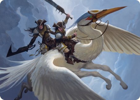 Gryffwing Cavalry Art Card [Innistrad: Crimson Vow Art Series] | Grognard Games