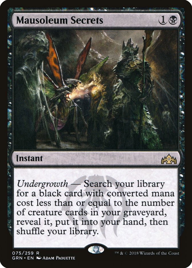 Mausoleum Secrets [Guilds of Ravnica] | Grognard Games