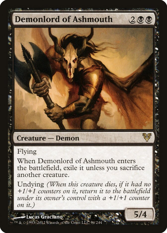 Demonlord of Ashmouth [Avacyn Restored] | Grognard Games