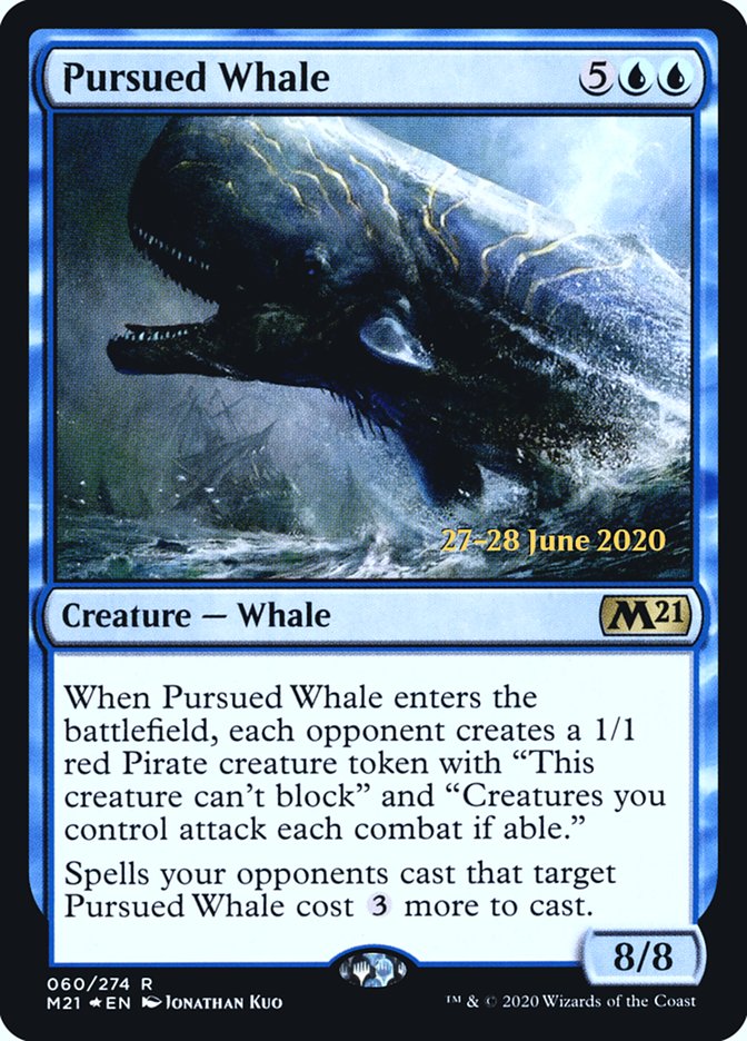 Pursued Whale  [Core Set 2021 Prerelease Promos] | Grognard Games