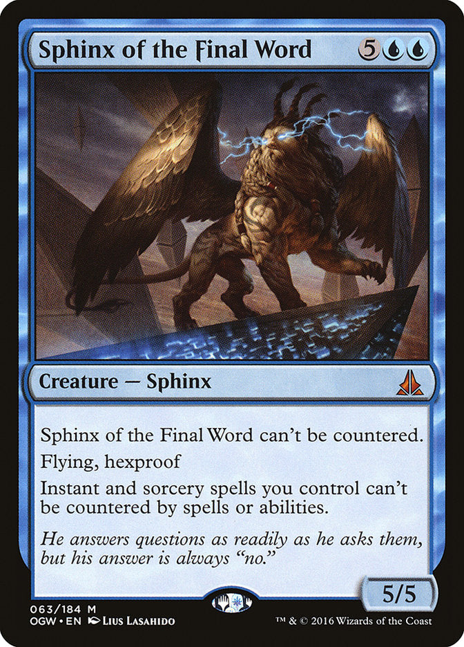 Sphinx of the Final Word [Oath of the Gatewatch] | Grognard Games