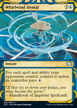 Whirlwind Denial (Etched Foil) [Strixhaven Mystical Archive] | Grognard Games