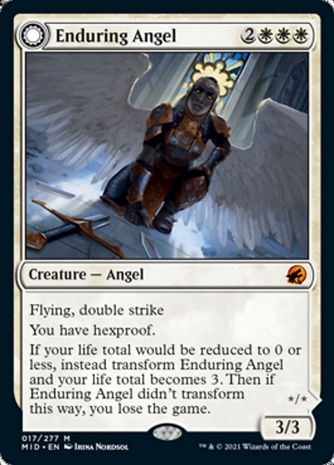 Enduring Angel // Angelic Enforcer [Innistrad: Midnight Hunt] | Grognard Games