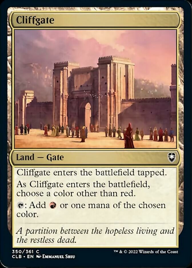 Cliffgate [Commander Legends: Battle for Baldur's Gate] | Grognard Games