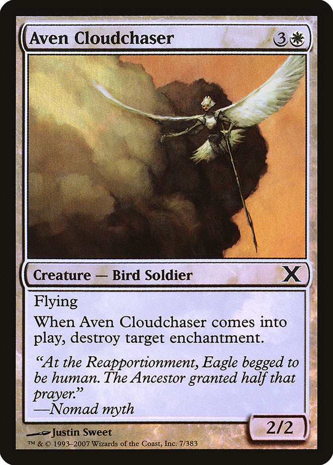 Aven Cloudchaser (Premium Foil) [Tenth Edition] | Grognard Games