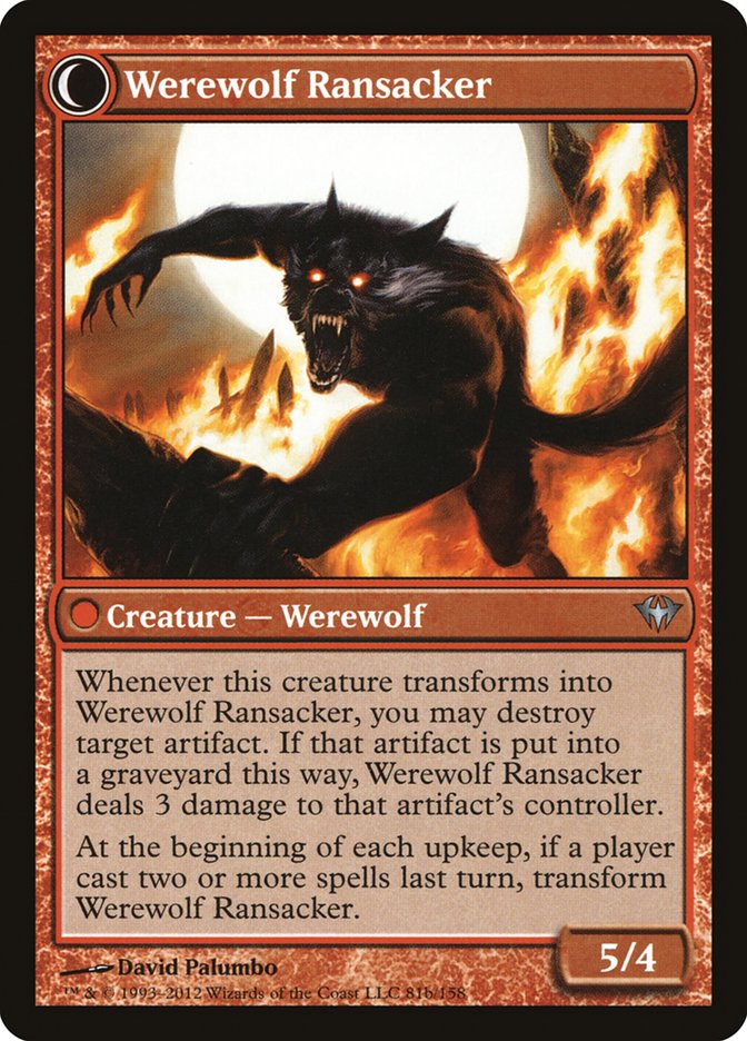 Afflicted Deserter // Werewolf Ransacker [Dark Ascension] | Grognard Games