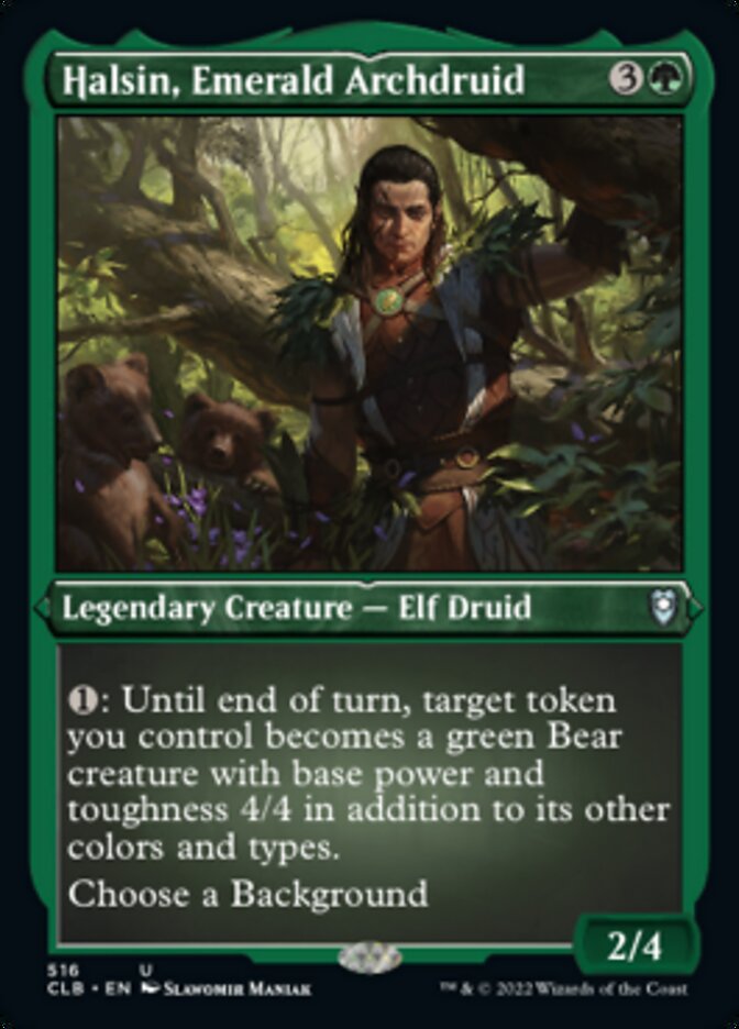 Halsin, Emerald Archdruid (Foil Etched) [Commander Legends: Battle for Baldur's Gate] | Grognard Games