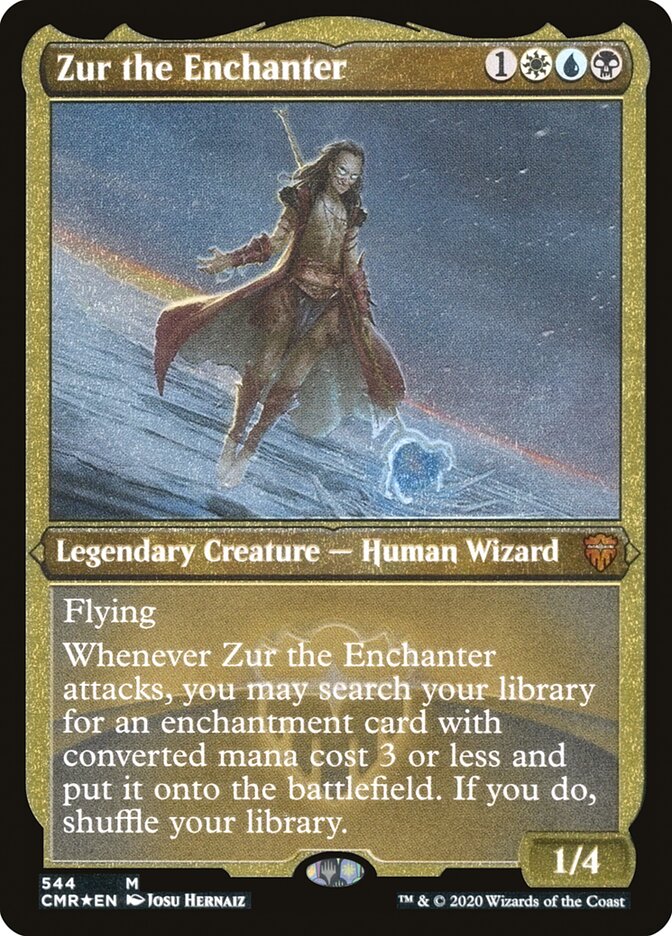 Zur the Enchanter (Etched) [Commander Legends] | Grognard Games