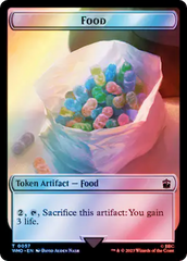 Dalek // Food (0057) Double-Sided Token (Surge Foil) [Doctor Who Tokens] | Grognard Games